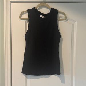 Nine West crinkle black tank top